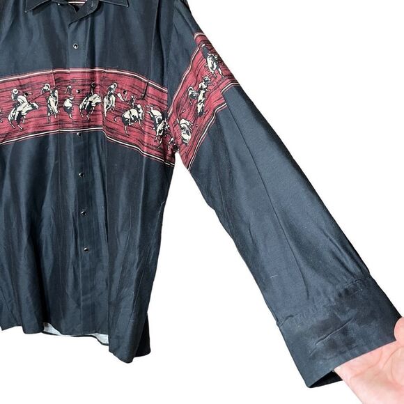 Vintage Roper Mens Long Sleeve Button Shirt - Picture 6 of 15